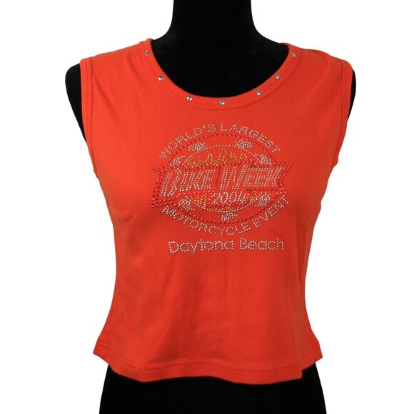 Bike Week Tops - Daytona Beach Bike Week 2004 Ladies Top 100% Cotton Size: Large